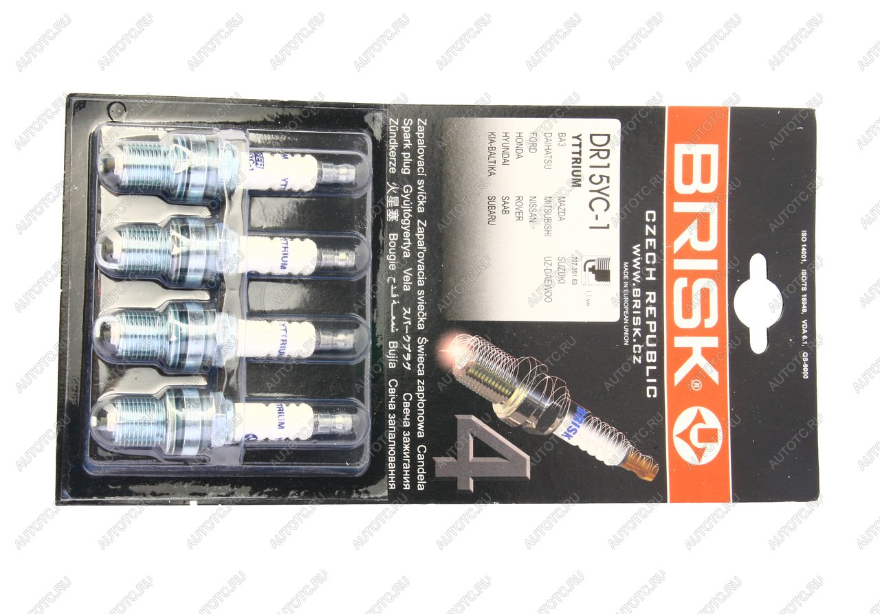 226 р. Свеча зажигания ВАЗ-2112 BRISK DR15YC-1 SUPER BRISK dr15yc-1  с доставкой в г. Керчь