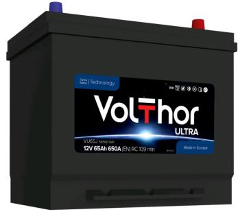 13 549 р. Аккумулятор VOLTHOR Ultra 65Ач обратная полярность VOLTHOR 6ст65(0) 56568 d23  с доставкой в г. Керчь. Увеличить фотографию 1