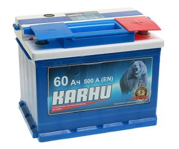 6 399 р. Аккумулятор KARHU 60Ач обратная полярность KARHU 6ст60(0)  с доставкой в г. Керчь. Увеличить фотографию 1