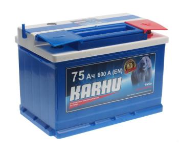 8 999 р. Аккумулятор KARHU 75Ач обратная полярность KARHU 6ст75(0)  с доставкой в г. Керчь. Увеличить фотографию 1