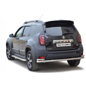 9 799 р. Защита ЗАДН. БАМПЕРА   «Труба  с уголками», d63,5    КРАШ.                Renault  DUSTER    1891 к  с доставкой в г. Керчь. Увеличить фотографию 1