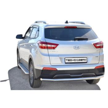 8 799 р. Защита ЗАДН. БАМПЕРА  «Труба.» d63,5     Hyundai CRETA   КРАШ  2046 к  с доставкой в г. Керчь. Увеличить фотографию 1