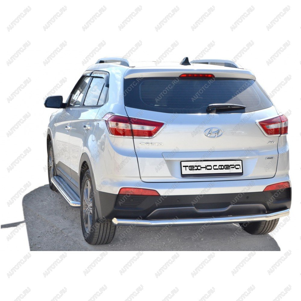 8 799 р. Защита ЗАДН. БАМПЕРА  «Труба.» d63,5     Hyundai CRETA   КРАШ  2046 к  с доставкой в г. Керчь