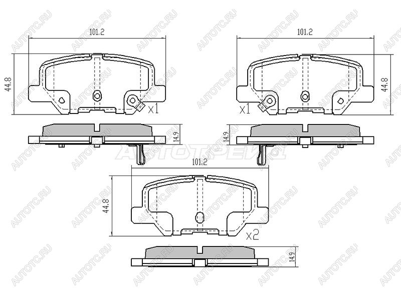 2 399 р. Колодки тормозные зад ADVICS  Mitsubishi Outlander  GF (2012-2022) дорестайлинг, 1-ый рестайлинг, 2-ой рестайлинг, 3-ий рестайлинг  с доставкой в г. Керчь