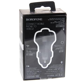 1 199 р. Устройство зарядное в прикуриватель с трансмиттером (bluetooth,hands free) BOROFONE BOROFONE bc16 black  с доставкой в г. Керчь. Увеличить фотографию 2