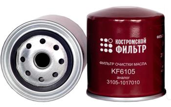 419 р. Фильтр масляный ГАЗ-3110,3302 (дв.ЗМЗ-406) Специалист КОСТРОМСКОЙ ФИЛЬТР КП Автофильтр kf6105 sp  с доставкой в г. Керчь. Увеличить фотографию 1