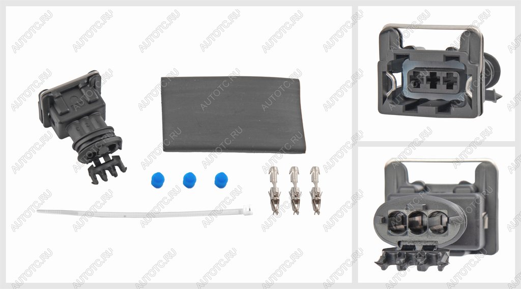 699 р. Разъем RENAULT электрический (3-х контактный) TE PARTS TE PARTS 7700798  с доставкой в г. Керчь