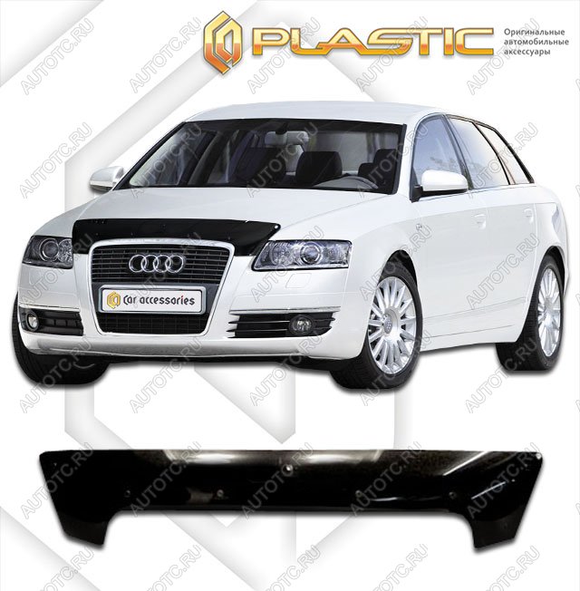 1 999 р. Дефлектор капотаClassic черныйAudiA6 универсал2005-20114F5  2010010111854  с доставкой в г. Керчь