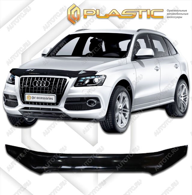 2 299 р. Дефлектор капотаClassic черныйAudiQ5 2008–2012  2010010103392  с доставкой в г. Керчь