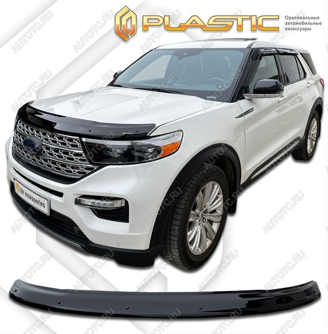 2 079 р. Дефлектор капотаClassic черныйFordExplorer VI поколение, джипsuv 5 дв., рынок США 2019 - н.в.U625  2010010118143  с доставкой в г. Керчь