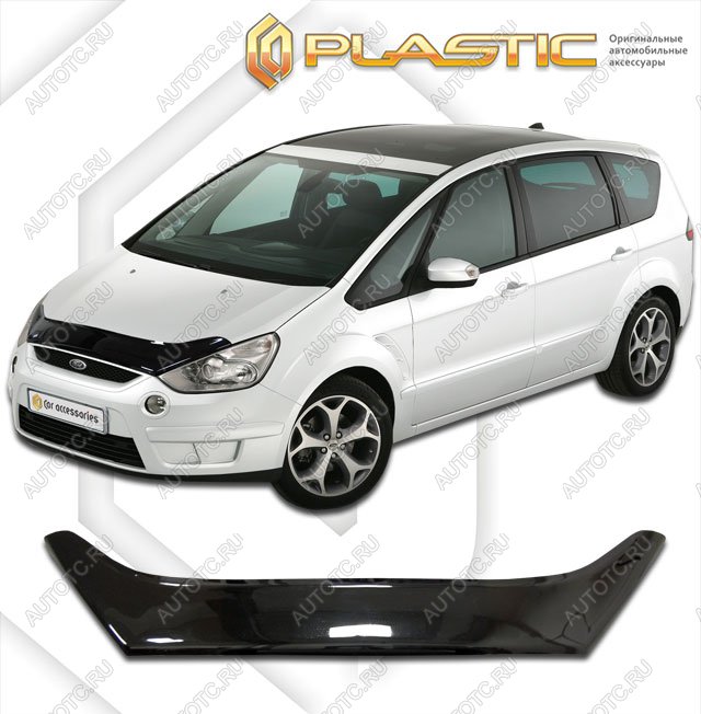 2 079 р. Дефлектор капотаClassic черныйFordGalaxy 2006-2010  2010010104368  с доставкой в г. Керчь