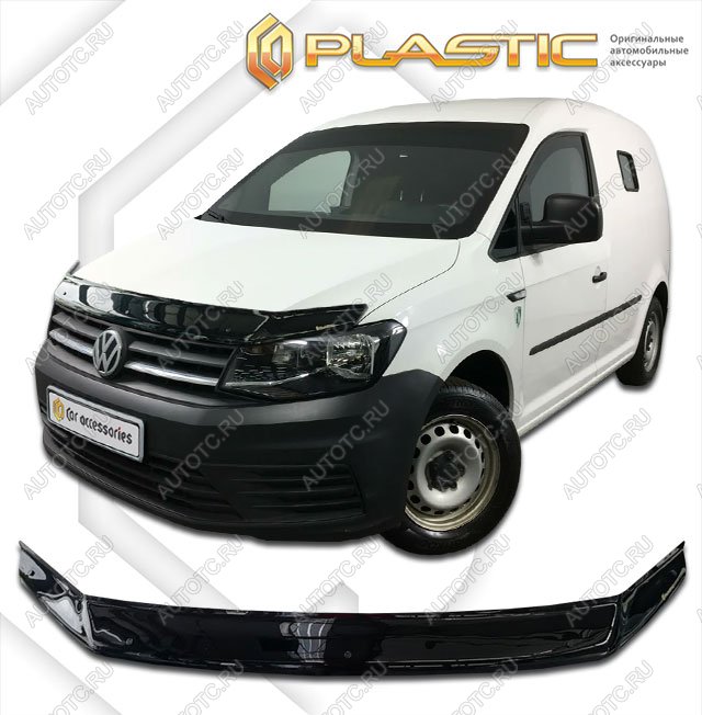 1 999 р. Дефлектор капотаClassic черныйVolkswagenCaddy 2015–н.в.2K  2010010113834  с доставкой в г. Керчь
