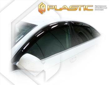 1 999 р. Дефлектора окон CA-Plastic Audi A6 C6 дорестайлинг, седан (2004-2008) (Classic полупрозрачный, без хром. молдинга )  с доставкой в г. Керчь. Увеличить фотографию 2