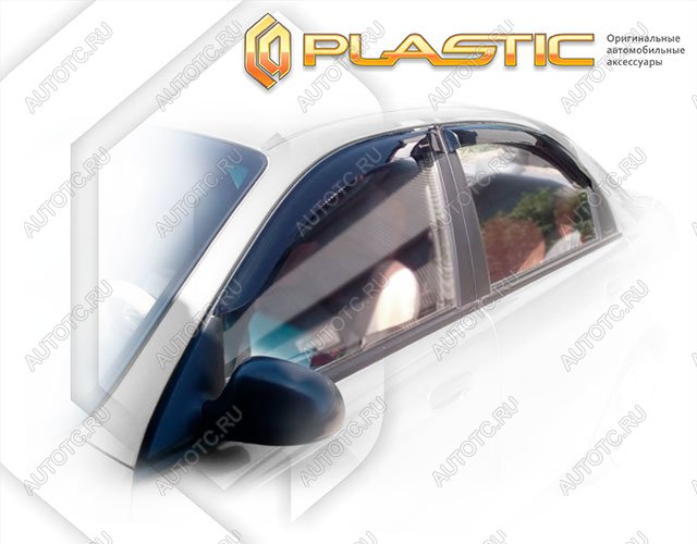 1 999 р. Ветровики дверейClassic полупрозрачныйChevroletLanos 2005-2009T100Chrome molding=120,  2010030301365  с доставкой в г. Керчь
