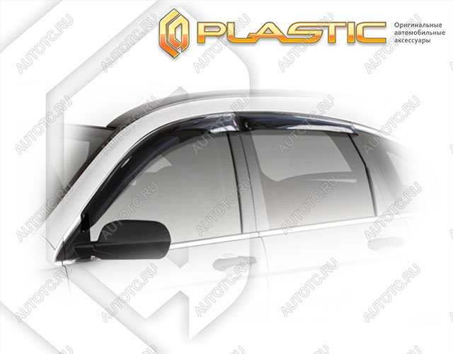 2 259 р. Ветровики дверейClassic полупрозрачныйHondaCR-V 2009-2012Chrome molding=120,  2010030307558  с доставкой в г. Керчь