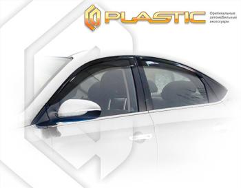 2 099 р. Ветровики дверейClassic полупрозрачныйHyundaiSolaris рестайлинг2020–н.в.HCR Chrome molding=120,  2010030315652  с доставкой в г. Керчь. Увеличить фотографию 1