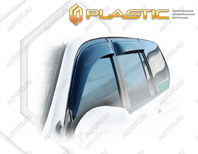 2 079 р. Ветровики дверейClassic полупрозрачныйLexusGX 4702003-2010Chrome molding=120,  2010030302188  с доставкой в г. Керчь