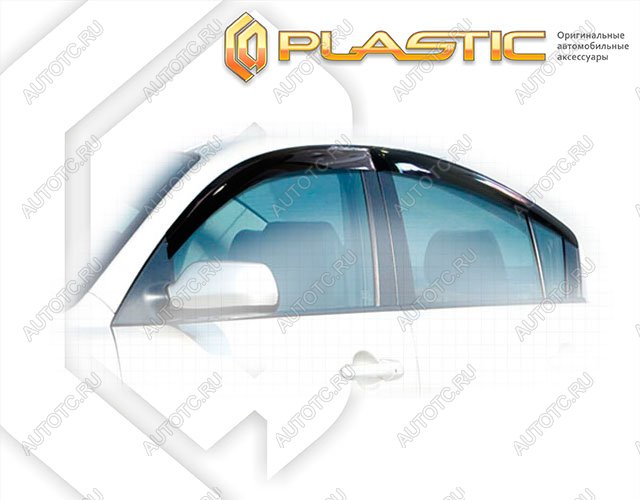 1 999 р. Ветровики дверей Classic полупрозрачный CA Plastic на Mazda 3 седан 2009-2013  с доставкой в г. Керчь