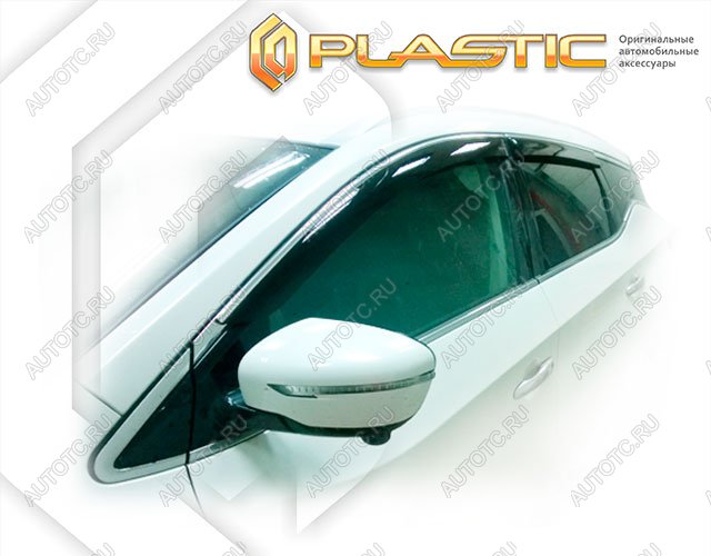 2 349 р. Ветровики дверейClassic полупрозрачныйNissanMurano 2016–н.в. Z52Chrome molding=120,  2010030313153  с доставкой в г. Керчь