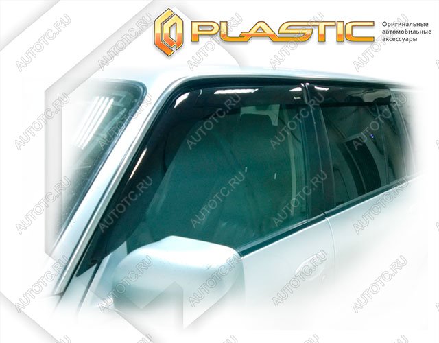 2 299 р. Ветровики дверейClassic полупрозрачныйNissanPatrol 2005-2010Y61Chrome molding=120,  2010030300573  с доставкой в г. Керчь