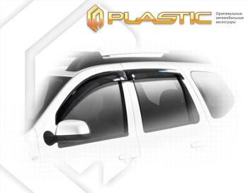 2 199 р. Ветровики дверейClassic полупрозрачныйRenaultDuster 2015-2020HSA, HSMChrome molding=120,  2010030312064  с доставкой в г. Керчь. Увеличить фотографию 1