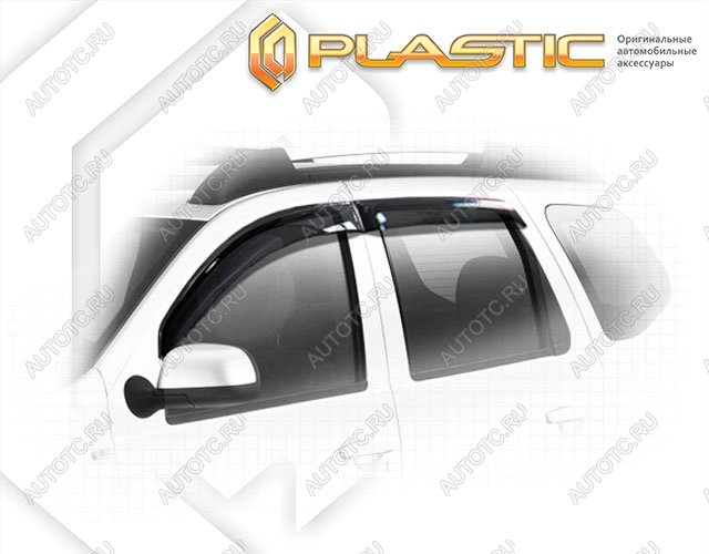 2 199 р. Ветровики дверейClassic полупрозрачныйRenaultDuster 2015-2020HSA, HSMChrome molding=120,  2010030312064  с доставкой в г. Керчь
