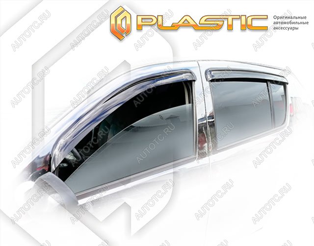 2 099 р. Ветровики дверейClassic полупрозрачныйRenaultSandero 2009-2014Chrome molding=120,  2010030304830  с доставкой в г. Керчь