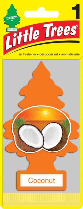 Ароматизатор подвесной пластина (кокос) Елочка CAR FRESHNER CAR FRESHNER u1p-10317-russ