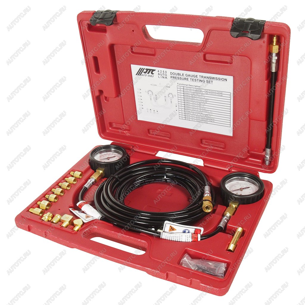 22 499 р. Тестер давления масла КПП с двумя манометрами в кейсе JTC JTC TOOLS CO., LTD jtc-4250  с доставкой в г. Керчь