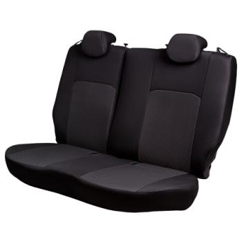 5 399 р. Комплект чехлов для сидений (РЗС 60/40 3Г Жаккард) ДУБЛИН Lord Autofashion Nissan Juke 1 YF15 дорестайлинг (2010-2014) (серый, вставка Стежок серый)  с доставкой в г. Керчь. Увеличить фотографию 3