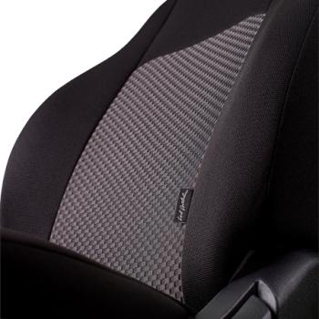 5 399 р. Комплект чехлов для сидений (РЗС 60/40 3Г Жаккард) ДУБЛИН Lord Autofashion Nissan Juke 1 YF15 дорестайлинг (2010-2014) (серый, вставка Стежок серый)  с доставкой в г. Керчь. Увеличить фотографию 8