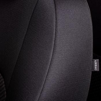 5 399 р. Комплект чехлов для сидений (РЗС 60/40 3Г Жаккард) ДУБЛИН Lord Autofashion Nissan Juke 1 YF15 дорестайлинг (2010-2014) (серый, вставка Стежок серый)  с доставкой в г. Керчь. Увеличить фотографию 9