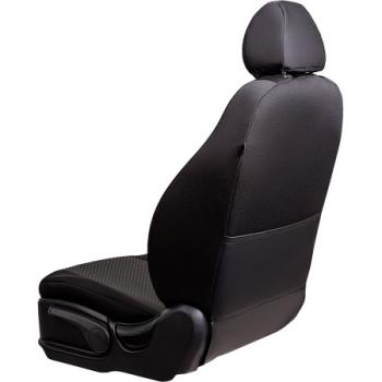 5 399 р. Комплект чехлов для сидений (РЗС 60/40 3Г Жаккард) ДУБЛИН Lord Autofashion Nissan Juke 1 YF15 дорестайлинг (2010-2014) (серый, вставка Стежок серый)  с доставкой в г. Керчь. Увеличить фотографию 2