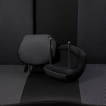 5 549 р. Комплект чехлов для сидений (РЗСиС 40/60 3Г Жаккард) Дублин Lord Autofashion  Chevrolet Spark  M200,250 (2005-2010) (черный, вставка Сеул серый)  с доставкой в г. Керчь. Увеличить фотографию 9