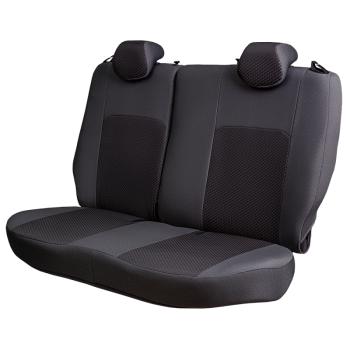 5 399 р. Комплект чехлов для сидений (РЗС 40/60 2Г Жаккард) ДУБЛИН Lord Autofashion KIA Cerato 2 TD седан (2008-2013) (серый, вставка Стежок серая)  с доставкой в г. Керчь. Увеличить фотографию 4