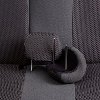 5 399 р. Комплект чехлов для сидений (РЗС 40/60 2Г Жаккард) ДУБЛИН Lord Autofashion KIA Cerato 2 TD седан (2008-2013) (серый, вставка Стежок серая)  с доставкой в г. Керчь. Увеличить фотографию 8