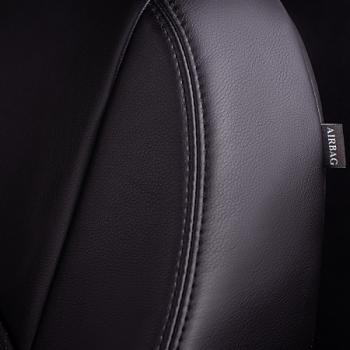 7 199 р. Комплект чехлов для сидений (РЗС 60/40 3Г Илана+Орегон) ТУРИН СТ Lord Autofashion  Geely GC6 (2014-2017) (черный, вставка черная, строчка черная)  с доставкой в г. Керчь. Увеличить фотографию 9