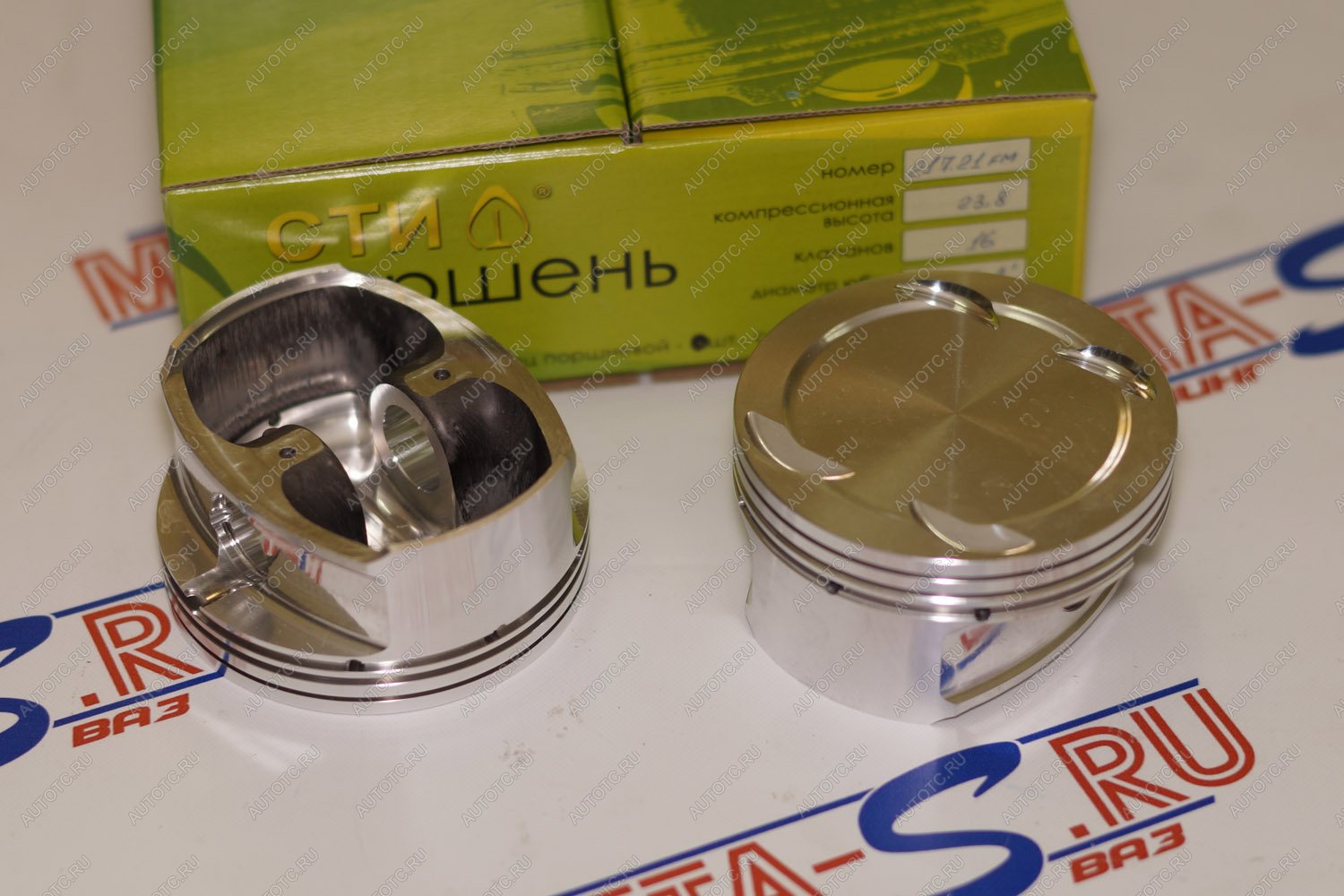 14 699 р. Поршни СТИ 217.21 (82,5, h=23,8 лунка 3,8 см.куб, p=1853мм, valve=3229, 1,21,52,0) СТИ 688247147  с доставкой в г. Керчь