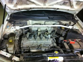 3 799 р. Растяжка передних стоек Nissan Almera (2006-н.в.) ТехноМастер ТехноМастер 688245164  с доставкой в г. Керчь. Увеличить фотографию 1