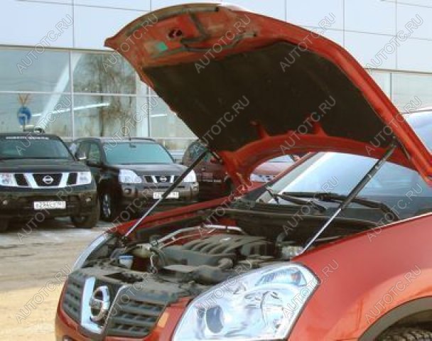 3 499 р. Упор капота ТехноМастер  Nissan Qashqai  1 (2010-2013) J10 рестайлинг  с доставкой в г. Керчь