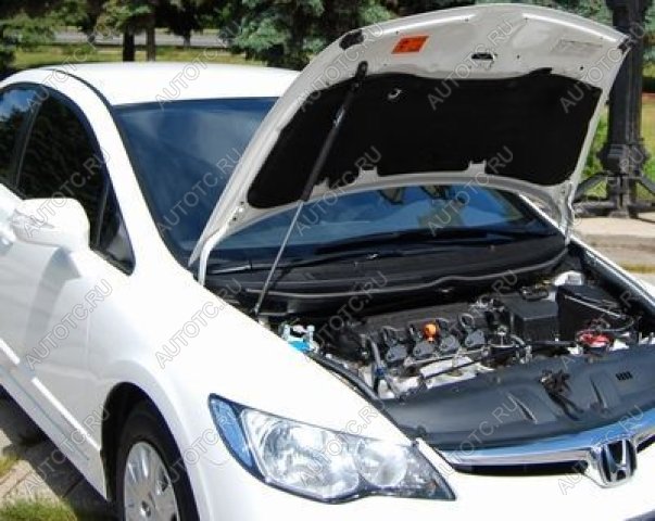 3 499 р. Упор капота ТехноМастер  Honda Civic  FD (2005-2011) седан дорестайлинг, седан рестайлинг  с доставкой в г. Керчь