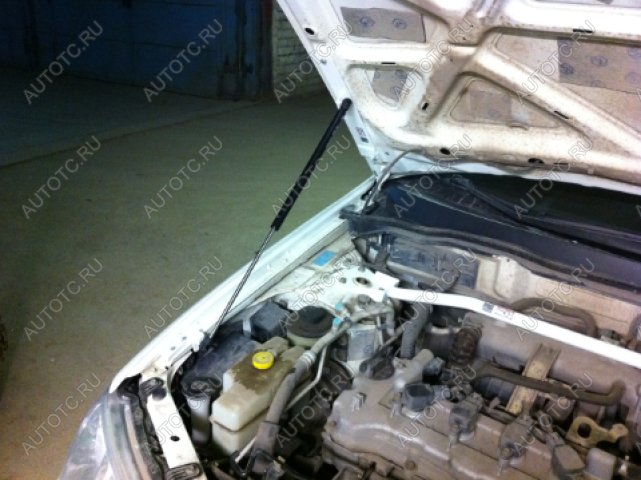 3 499 р. Упор капота ТехноМастер  Nissan Almera Classic  седан (2006-2013) B10  с доставкой в г. Керчь