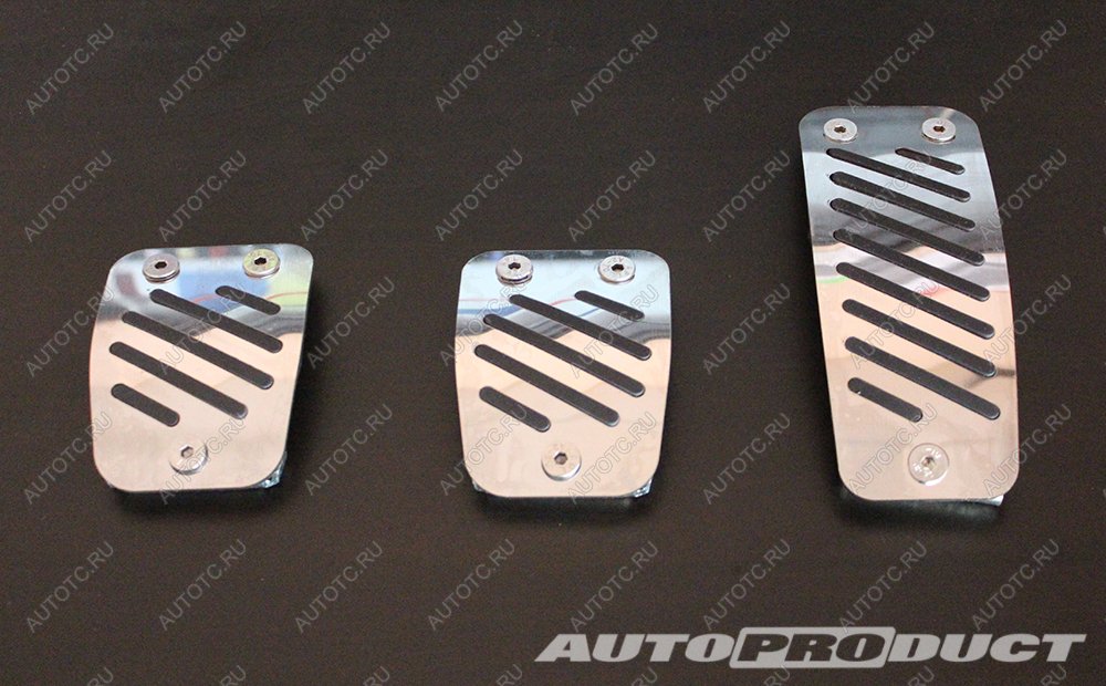 2 399 р. Накладки педалей VESTA механика до 2016 (3 шт) АВТОПРОДУКТ Autoproduct 688249207  с доставкой в г. Керчь