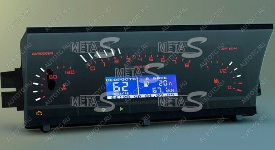 86 999 р. Электронная комбинация Niva 4*4 GAMMA GF-826 (стрелочная хром) Ferrum 688246298  с доставкой в г. Керчь