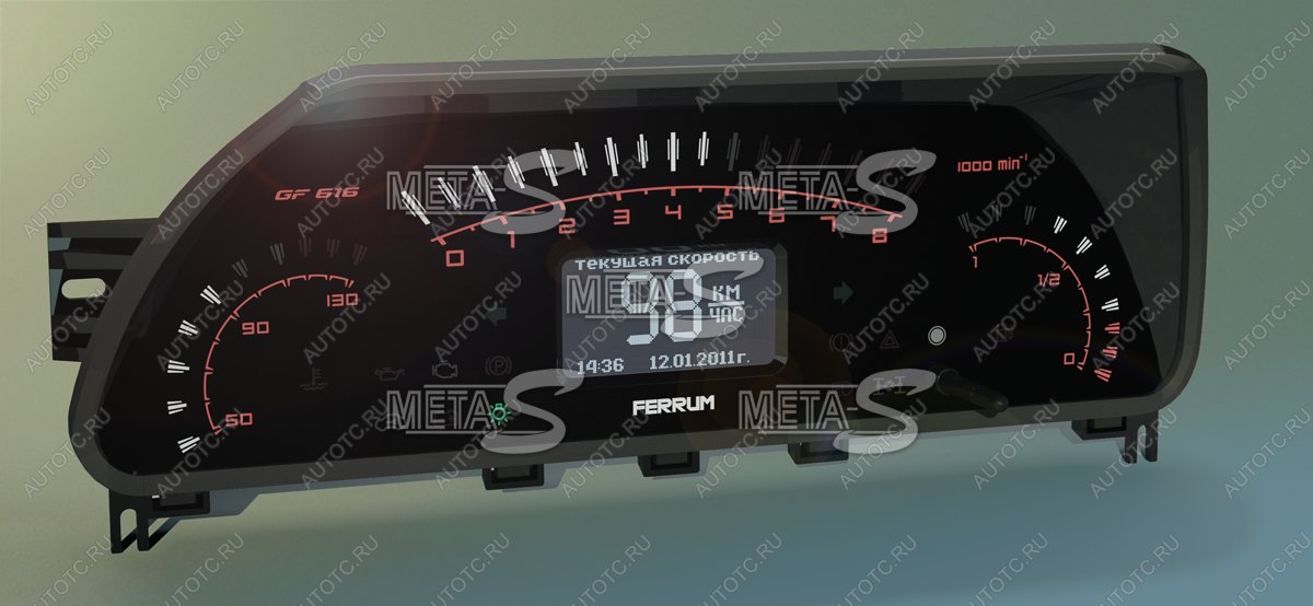64 999 р. Электронная комбинация Chevrolet Niva GAMMA GF-616 Ferrum 688246302  с доставкой в г. Керчь