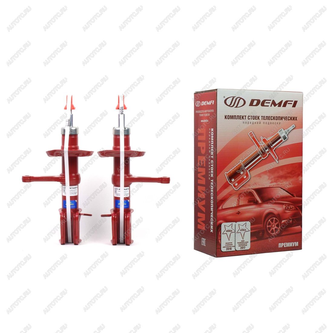 10 199 р. Стойки передние 2190 Гранта, Калина 2 -30мм DEMFI Премиум DEMFI 688247810  с доставкой в г. Керчь