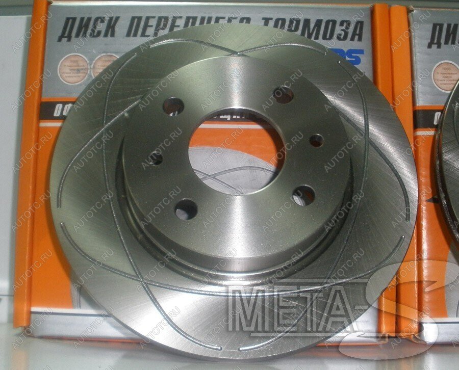 3 169 р. Диски тормозные Alnas 2108-02 с насечками Alnas 688247047  с доставкой в г. Керчь