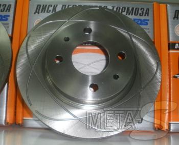3 899 р. Диски тормозные Alnas 2110-03 с насечками Alnas 688247051  с доставкой в г. Керчь. Увеличить фотографию 1