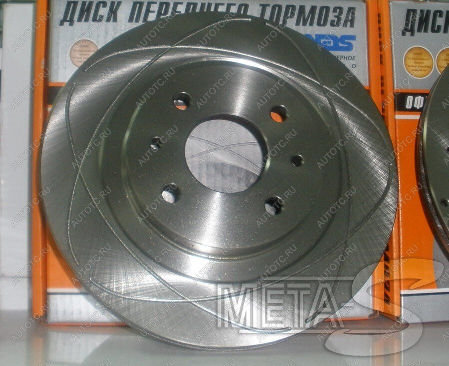 4 499 р. Диски тормозные Alnas 2112-04 с насечками Alnas 688247055  с доставкой в г. Керчь