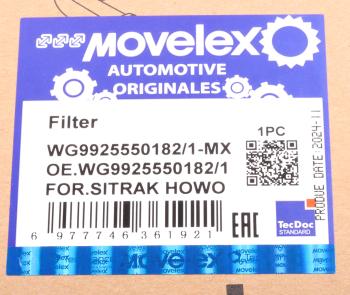 1 369 р. Фильтр топливный SITRAK HOWO сепаратора MOVELEX MOVELEX wg99255501821-mx  с доставкой в г. Керчь. Увеличить фотографию 9